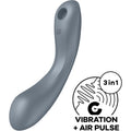 SATISFYER - CURVE TRINITY 1 AIR PULSE VIBRATION GRAU