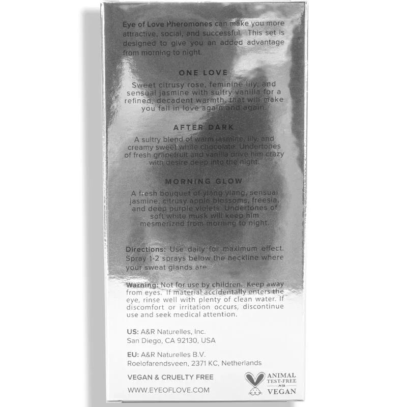 EYE OF LOVE - EOL PHR PARFUM 10 ML SET/3 - MORNING GLOW, ONE LOVE, AFTER DARK - Vanelion Paradise