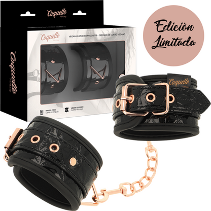 COQUETTE CHIC DESIRE - HANDSCHELLEN DER BLACK EDITION MIT NEOPRENFUTTER