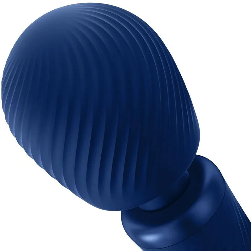 FUN FACTORY - VIM SILIKON WIEDERAUFLADBARER, VIBRIERENDER, GEWICHTETER RUMBLE WAND MITTERNACHTSBLAU - Vanelion Paradise