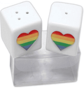 PRIDE - SALZ- UND PFEFFERSTREUER AUS KERAMIK MIT LGBT-FLAGGE - Vanelion Paradise