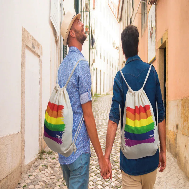 PRIDE - BAUMWOLL-RUCKSACK MIT LGBT-FLAGGE - Vanelion Paradise