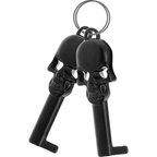 FETISH SUBMISSIVE - HANDSCHELLEN AUS METALL FÜR SCHWARZE HNDE MIT SCHDELSCHLÜSSEL - Vanelion Paradise