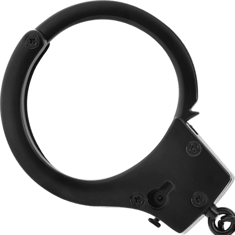 FETISH SUBMISSIVE - HANDSCHELLEN AUS METALL FÜR SCHWARZE HNDE MIT SCHDELSCHLÜSSEL - Vanelion Paradise