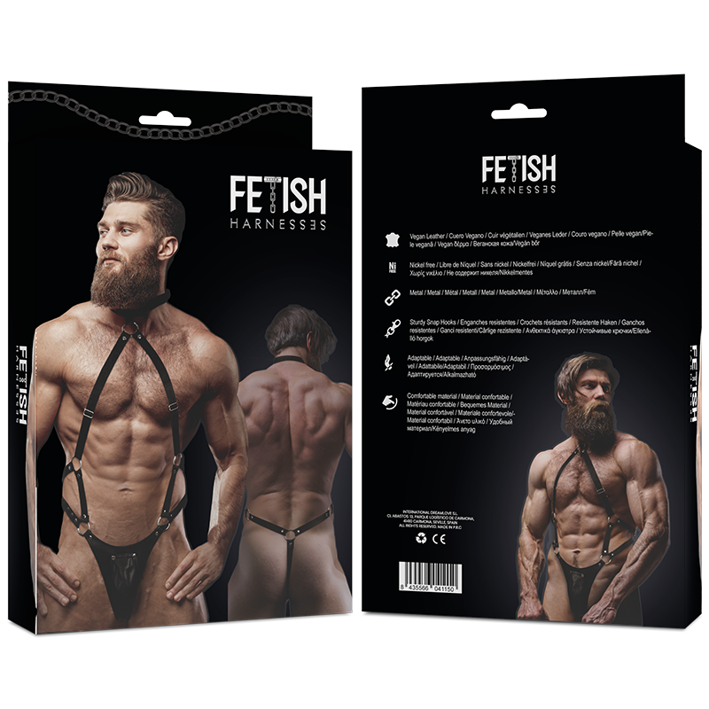 FETISH SUBMISSIVE ATTITUDE - JOCKSTRAP-GURT FÜR HERREN AUS ÖKO-LEDER