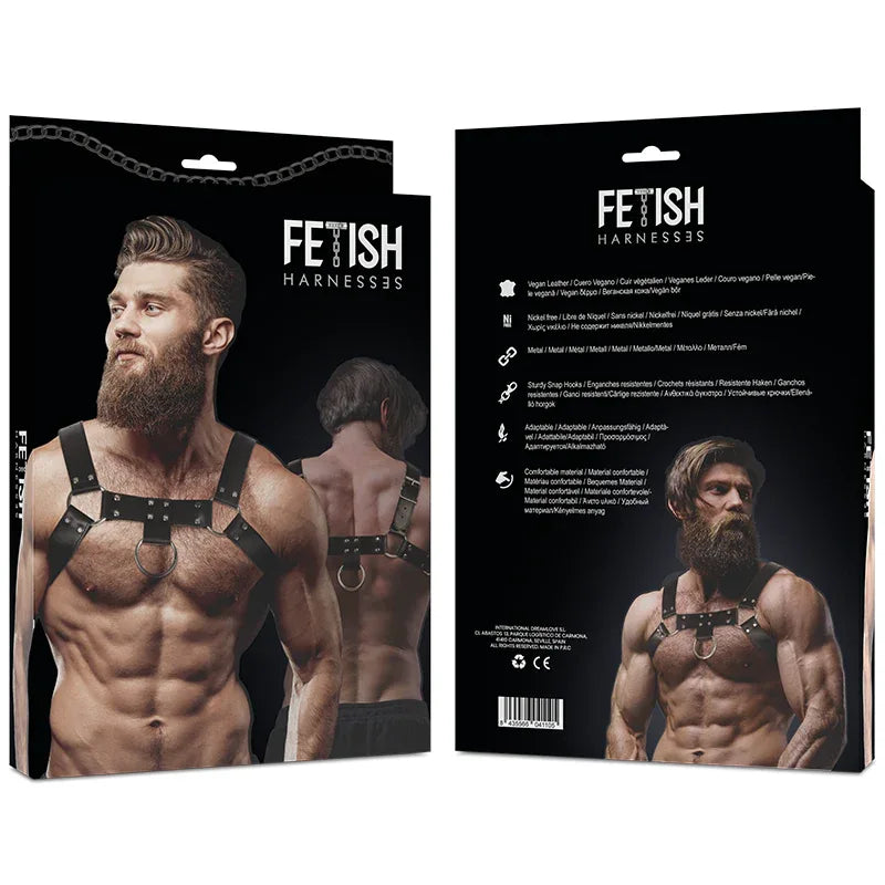 FETISH SUBMISSIVE ATTITUDE - BRUSTGESCHIRR AUS ECO-LEDER FÜR HERREN - Vanelion Paradise