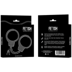 FETISH SUBMISSIVE - HANDSCHELLEN AUS METALL FÜR SCHWARZE HNDE MIT SCHDELSCHLÜSSEL - Vanelion Paradise