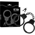 FETISH SUBMISSIVE - HANDSCHELLEN AUS METALL FÜR SCHWARZE HNDE MIT SCHDELSCHLÜSSEL - Vanelion Paradise