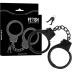 FETISH SUBMISSIVE - HANDSCHELLEN AUS METALL FÜR SCHWARZE HNDE MIT SCHDELSCHLÜSSEL - Vanelion Paradise