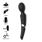 BLACK&SILVER - BECK WIEDERAUFLADBARES SILIKON-MASSAGER UND SAUGSCHWARZ - Vanelion Paradise
