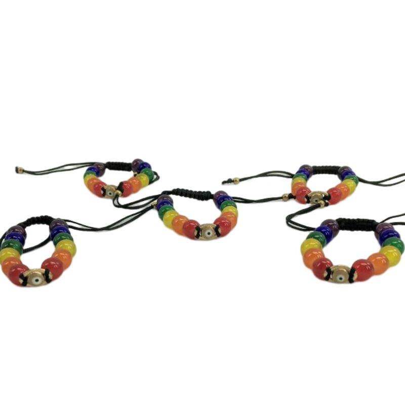 PRIDE - ARMBAND MIT TÜRKISCHEM AUGE UND LGBT-FLAGGE - Vanelion Paradise