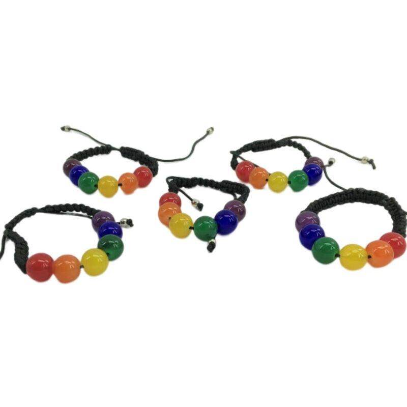 PRIDE - LGBT-FLAGGE KLEINES KUGELARMBAND - Vanelion Paradise