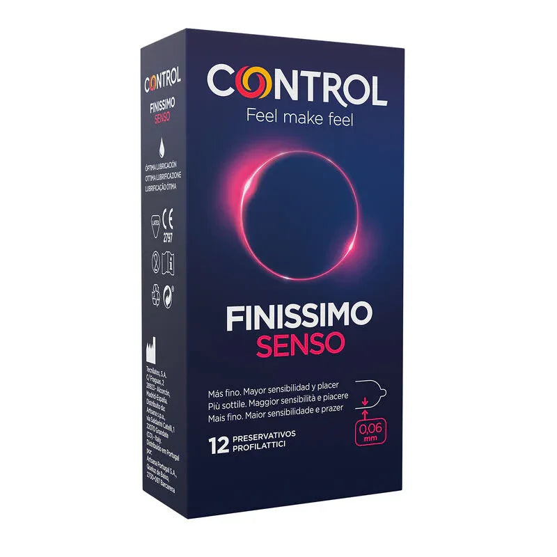 CONTROL - ADAPTA SENSO CONDOMS 12 UNITS - Vanelion Paradise