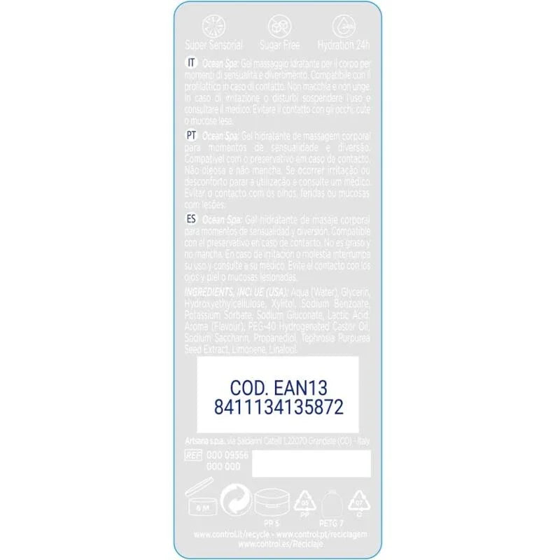 CONTROL - 2 EN 1 MASSAGE & VERGNÜGEN MITTELMEER 200 ML - Vanelion Paradise