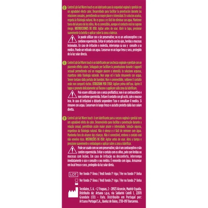 CONTROL - LUB WÄRMEEFFEKT-SCHMIERGEL 75 ML - Vanelion Paradise