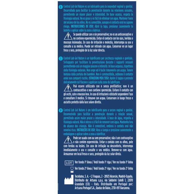 CONTROL - LUB NATÜRLICHES SCHMIERGEL 75 ML - Vanelion Paradise