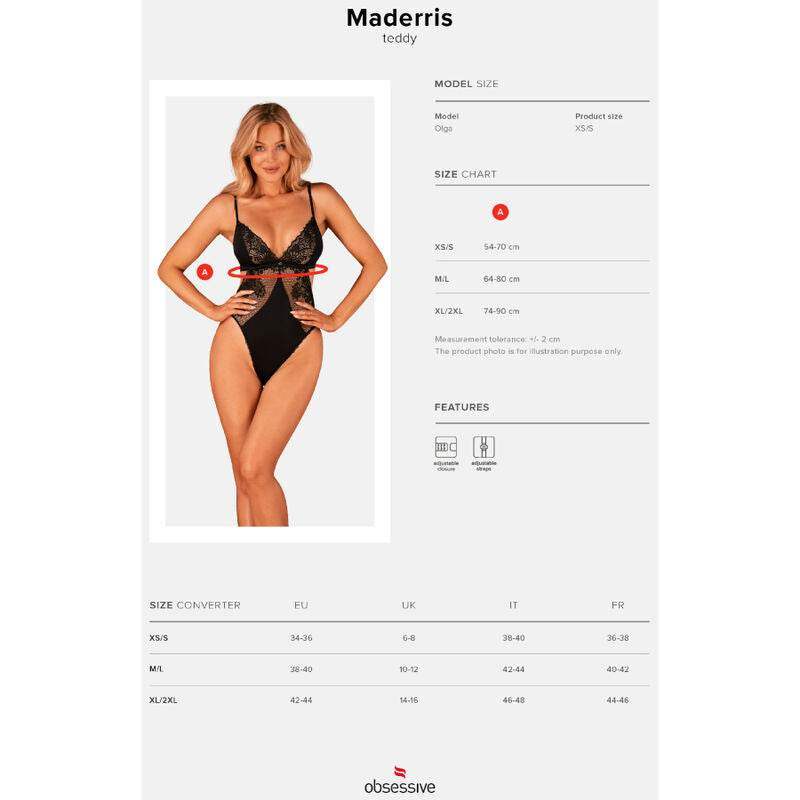 OBSESSIVE - MADERRIS TEDDY XS/S - Vanelion Paradise