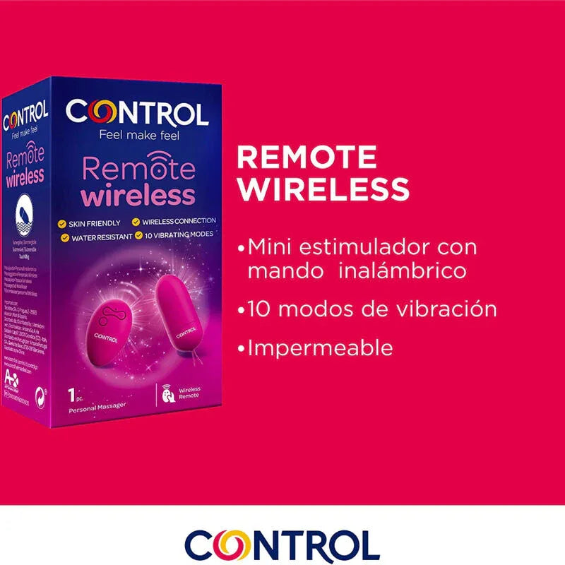 CONTROL - PERSÖNLICHES MASSAGER MIT DRAHTLOSER FERNBEDIENUNG - Vanelion Paradise