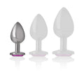INTENSE - ALUMINIUM-METALL-ANAL-STECKER ROSA HERZ GRÖSSE S - Vanelion Paradise