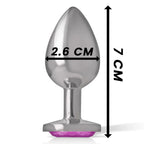 INTENSE - ALUMINIUM-METALL-ANAL-STECKER ROSA HERZ GRÖSSE S - Vanelion Paradise