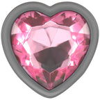 INTENSE - ALUMINIUM-METALL-ANAL-STECKER ROSA HERZ GRÖSSE S - Vanelion Paradise