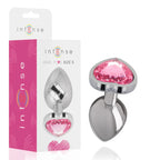 INTENSE - ALUMINIUM-METALL-ANAL-STECKER ROSA HERZ GRÖSSE S - Vanelion Paradise