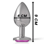 INTENSE - ALUMINIUM-METALL-ANAL-STECKER ROSA HERZ GRÖSSE L - Vanelion Paradise