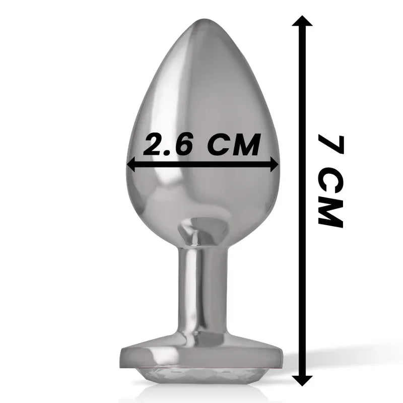 INTENSE - WHITE HEART ALUMINIUM METALL ANAL PLUG GRÖSSE S - Vanelion Paradise