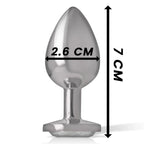 INTENSE - WHITE HEART ALUMINIUM METALL ANAL PLUG GRÖSSE S - Vanelion Paradise