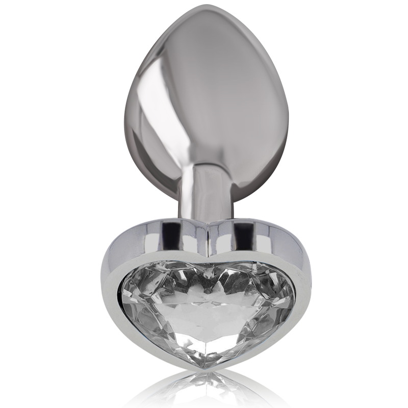 INTENSE - WHITE HEART ALUMINIUM METALL ANAL PLUG GRÖSSE S