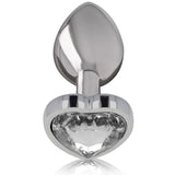 INTENSE - WHITE HEART ALUMINIUM METALL ANAL PLUG GRÖSSE S - Vanelion Paradise