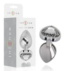 INTENSE - ALUMINIUM-METALL-ANAL-STECKER, WEISSES HERZ, GRÖSSE M - Vanelion Paradise
