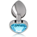 INTENSE - ALUMINIUM-METALL-ANAL-STECKER BLAUES HERZ, GRÖSSE L - Vanelion Paradise
