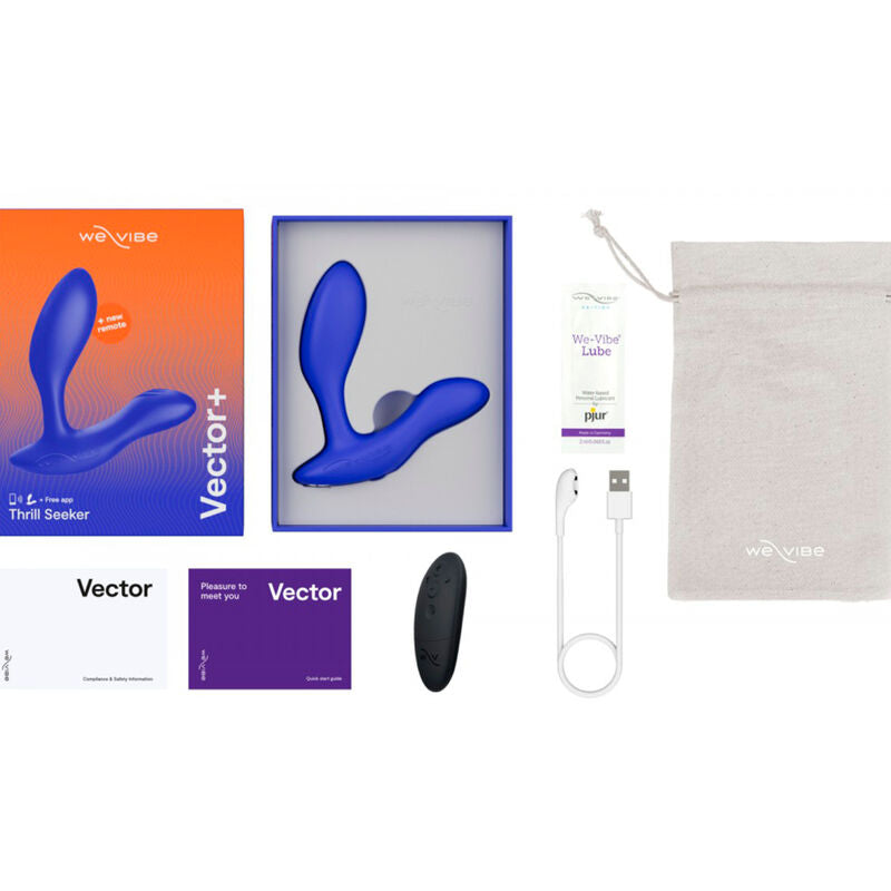 WE-VIBE - VECTOR+ BLAUES PROSTATAMASSAGER