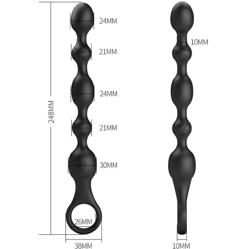 PRETTY LOVE - VAN ANAL BALLS 10 VIBRATIONEN WIEDERAUFLADBARES SILIKON - Vanelion Paradise