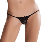 PASSION - MICRO THONG SCHWARZ EINE GRÖSSE MIT SPITZE - Vanelion Paradise