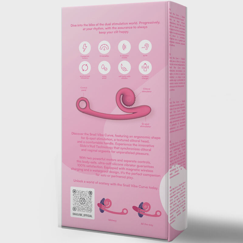 SNAIL VIBE - CURVE VIBRATOR ROSA