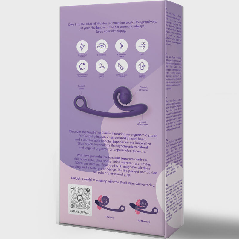 SNAIL VIBE - CURVE VIBRATOR ROSA