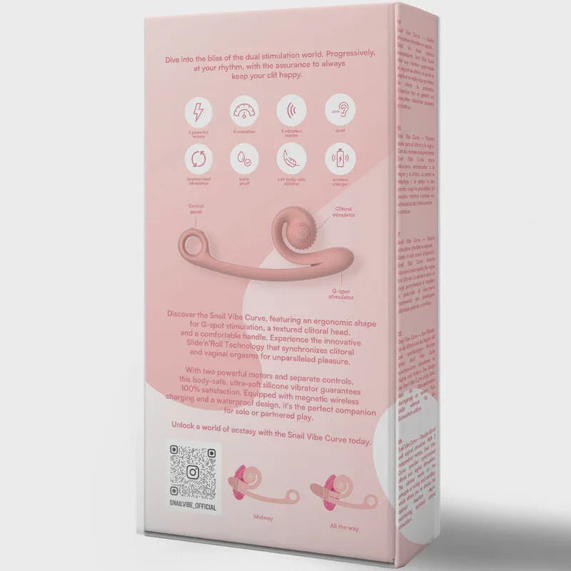 SNAIL VIBE - CURVE VIBRATOR ROSA - Vanelion Paradise