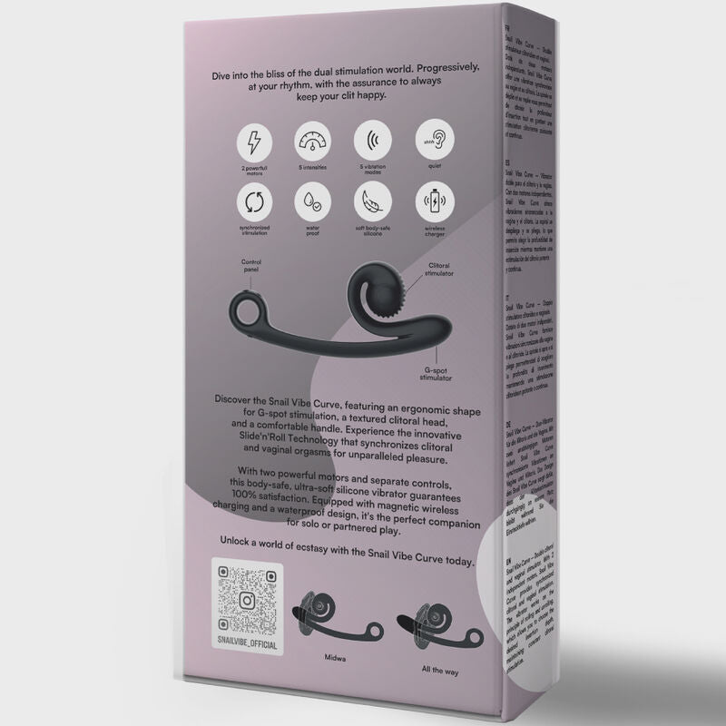 SNAIL VIBE - CURVE VIBRATOR SCHWARZ