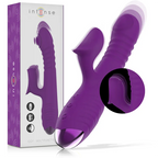 INTENSE - IGGY MULTIFUNKTIONS-WIEDERAUFLADBARER VIBRATOR UP & DOWN MIT KLITORELSTIMULATOR LILA - Vanelion Paradise