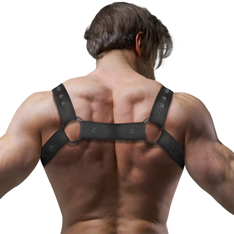 FETISH SUBMISSIVE ATTITUDE - VERSTELLBARER NEOPREN-BRUST-SPORTGURT FÜR MÄNNER - Vanelion Paradise
