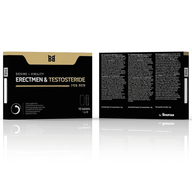 BLACK BULL - ERECTMEN & TESTOSTERID POWER UND TESTOSTERON FÜR MÄNNER 10 KAPSELN - Vanelion Paradise