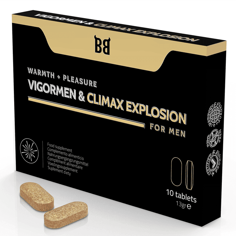 BLACK BULL - VIGORMEN & CLIMAX EXPLOSION MEHR VERGNÜGEN FÜR MÄNNER 10 KAPSELN - Vanelion Paradise