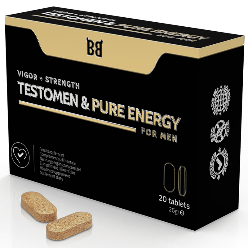 BLACK BULL - TESTOMEN & REINER ENERGIEVERSTÄRKER FÜR MÄNNER 20 KAPSELN - Vanelion Paradise