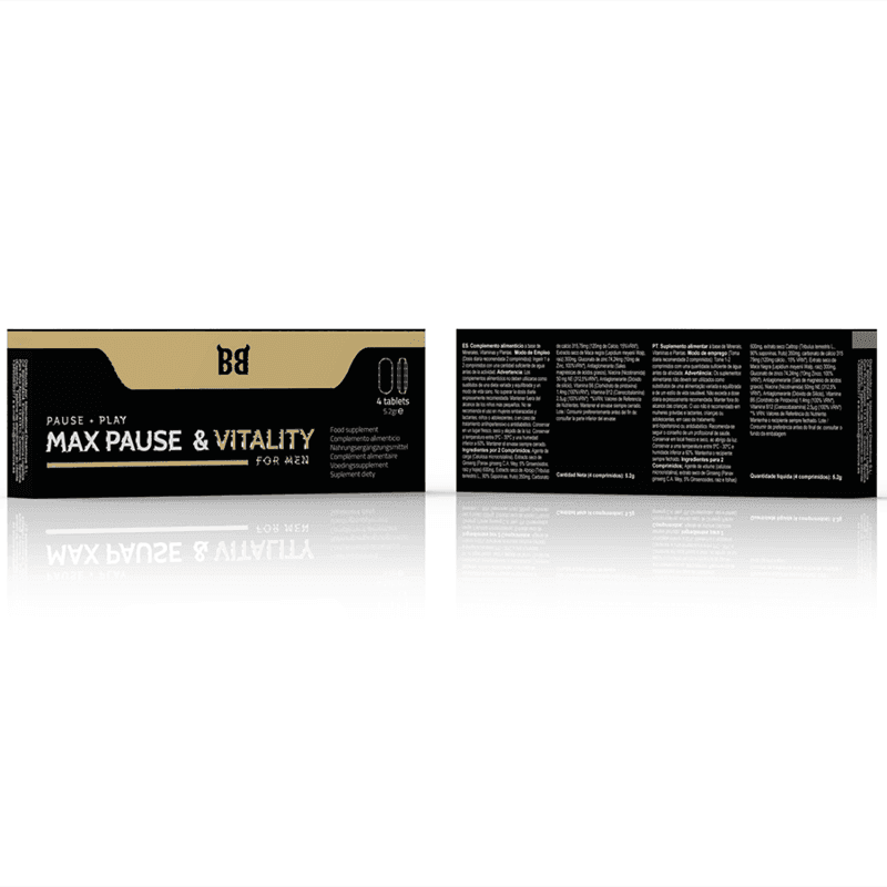 BLACK BULL - MAXIMALE PAUSE- UND VITALITTSVERZÖGERUNG FÜR MÄNNER, 4 KAPSELN - Vanelion Paradise