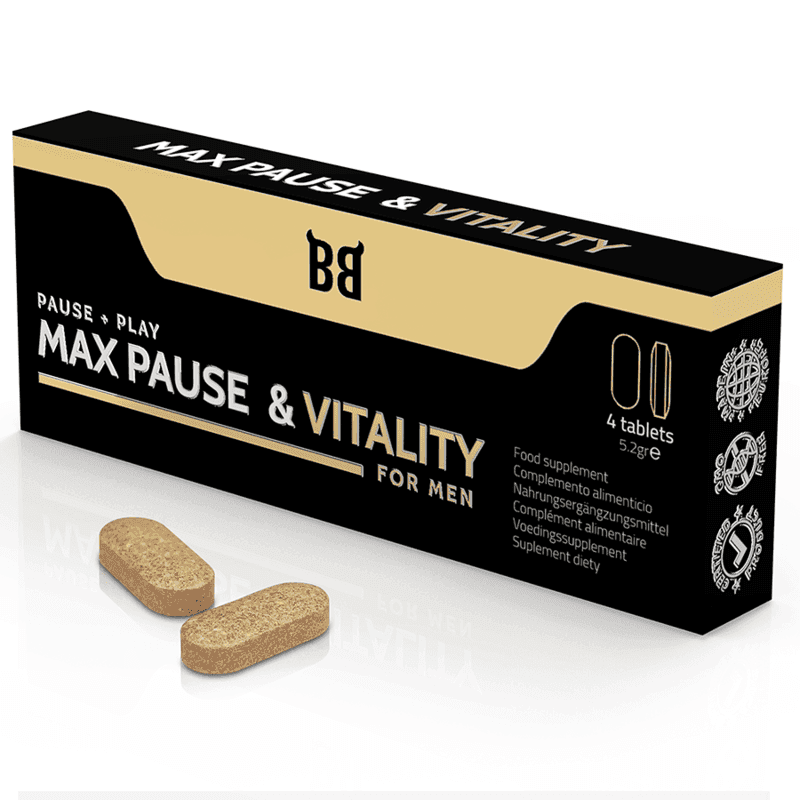 BLACK BULL - MAXIMALE PAUSE- UND VITALITTSVERZÖGERUNG FÜR MÄNNER, 4 KAPSELN - Vanelion Paradise