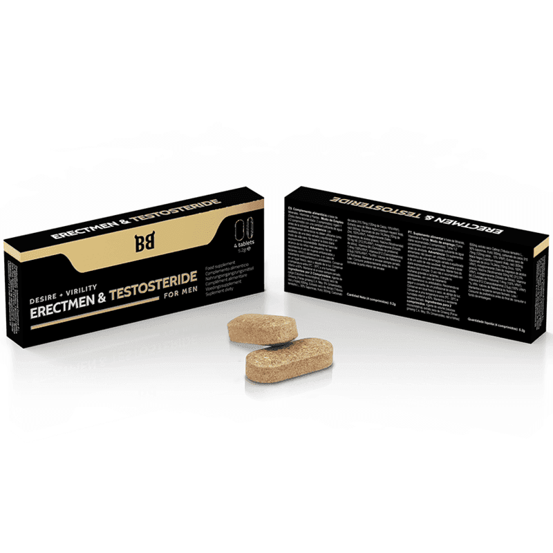 BLACK BULL - ERECTMEN & TESTOSTERID POWER UND TESTOSTERON FÜR MÄNNER 4 KAPSELN - Vanelion Paradise