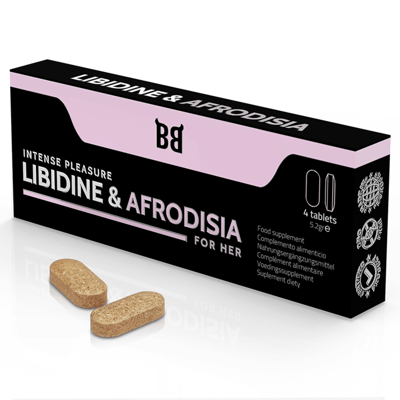 BLACK BULL - LIBIDINE & AFRODISIA INTENSIVES VERGNÜGEN FÜR SIE 4 TABLETTEN