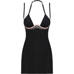 OBSESSIVE - SELINNE CHEMISE & TANGA XS/S - Vanelion Paradise